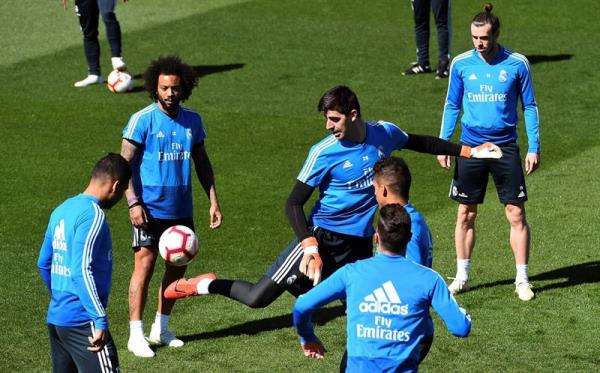 جانب من التدريبات الأخيرة لريال مدريد