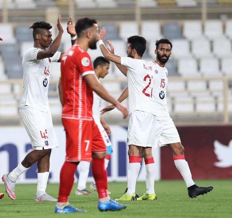 فرحة لاعبي الكويت 