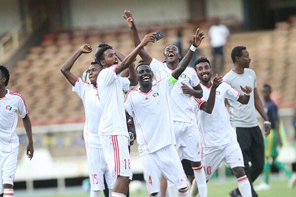 لاعبو منتخب السودان الأولمبي