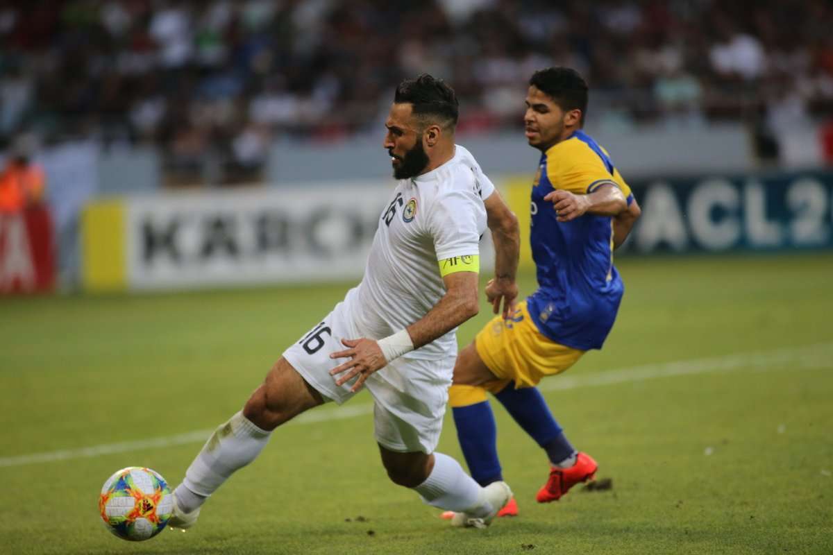 من مباراة النصر والزوراء 