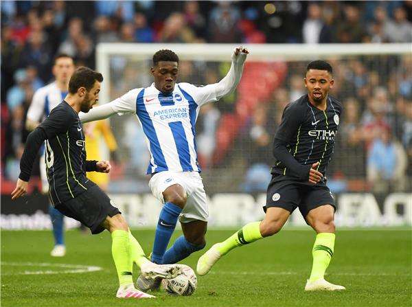 من لقاء سابق بين السيتي وبرايتون