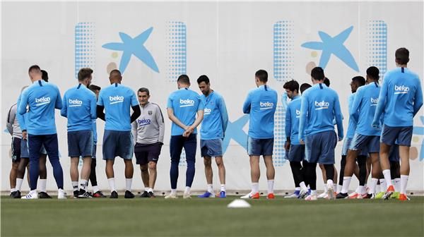 من مران برشلونة