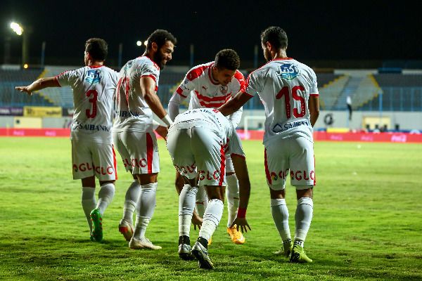 فرحة لاعبي الزمالك - تصوير: أحمد عواد