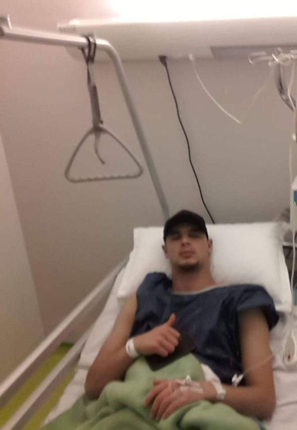  الحارس وليد كريدان بعد اجراء  العملية