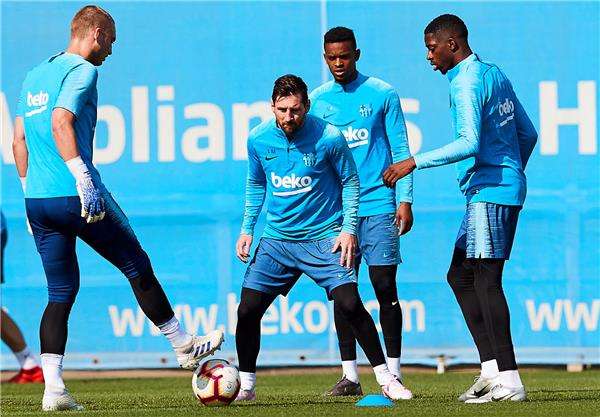 لاعبو برشلونة