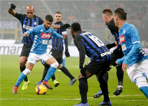 من لقاء سابق بين نابولي وإنتر ميلان