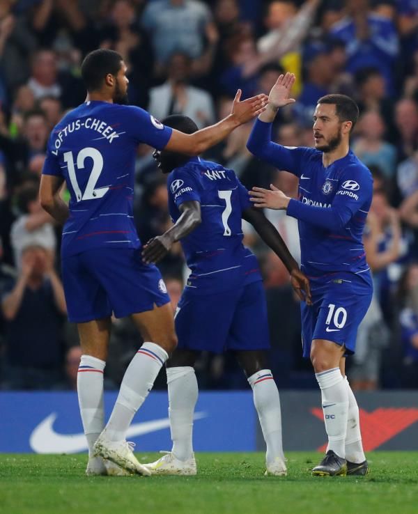 كانتي مع فريقه