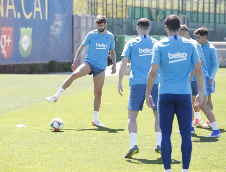 من مران برشلونة