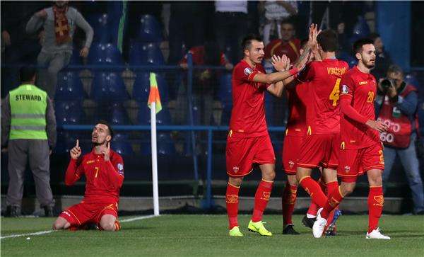 لاعبو منتخب مونتينيجرو