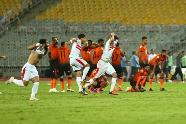 فرحة لاعبي الزمالك 