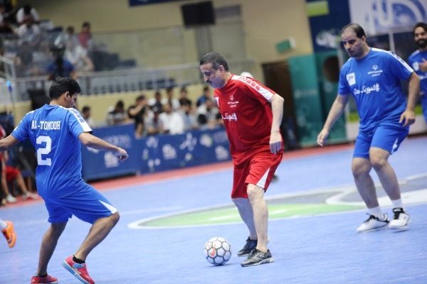 جانب من المباراة الاستعراضية