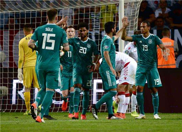 فرحة لاعبي منتخب ألمانيا