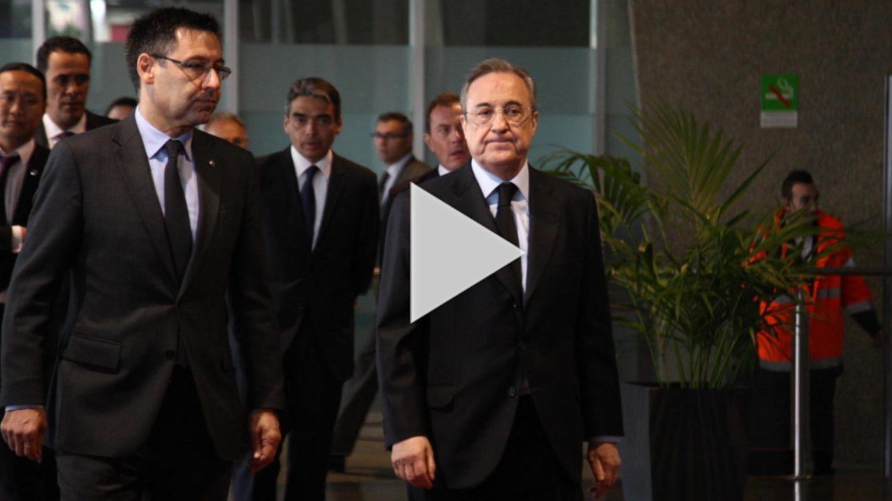 رئيسا برشلونة وريال مدريد