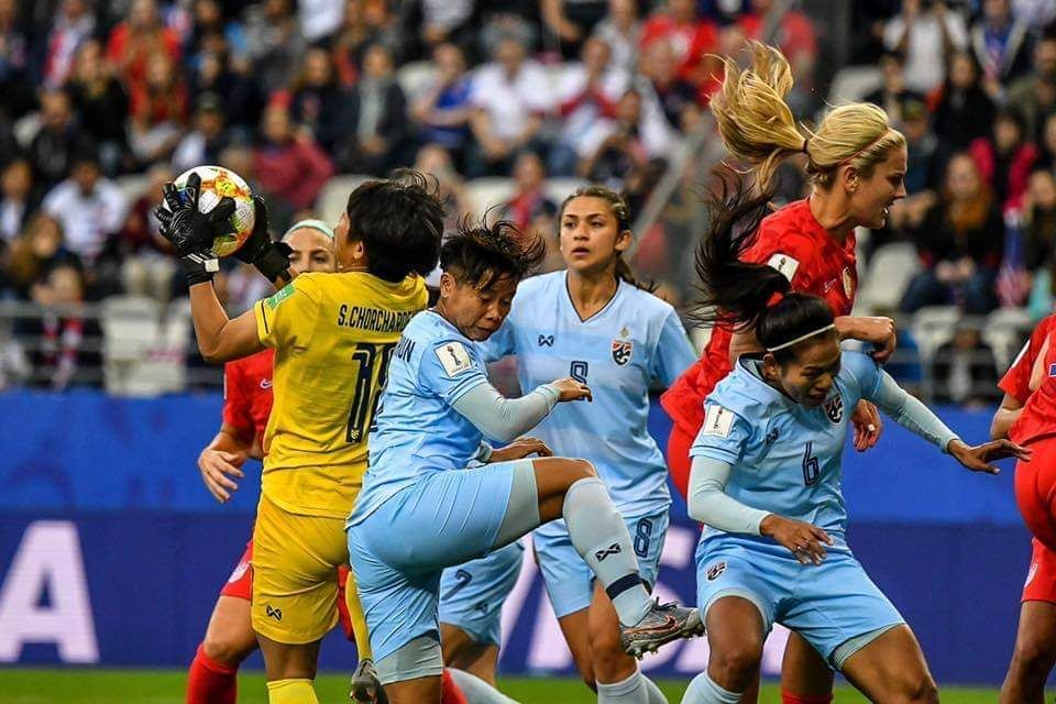 من مباراة تايلاند أمام أمريكا