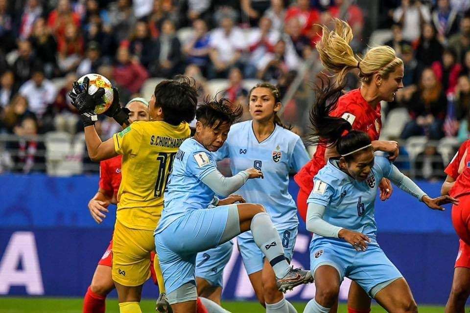 من مباراة تايلاند أمام أمريكا