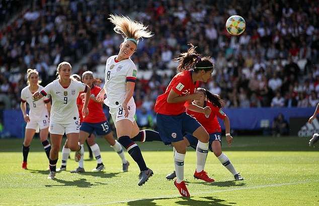 من مباراة أمريكا وتشيلي