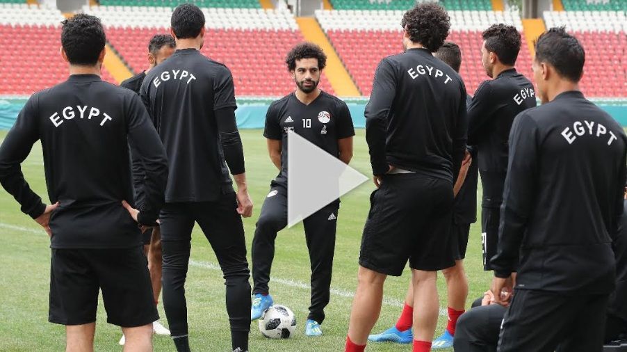 صلاح مع منتخب مصر