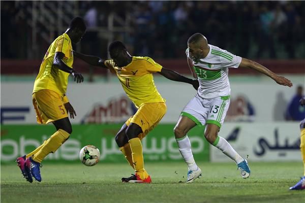 من مباراة سابقة لمنتخب الجزائر