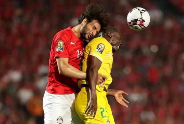 محمود علاء خلال المباراة