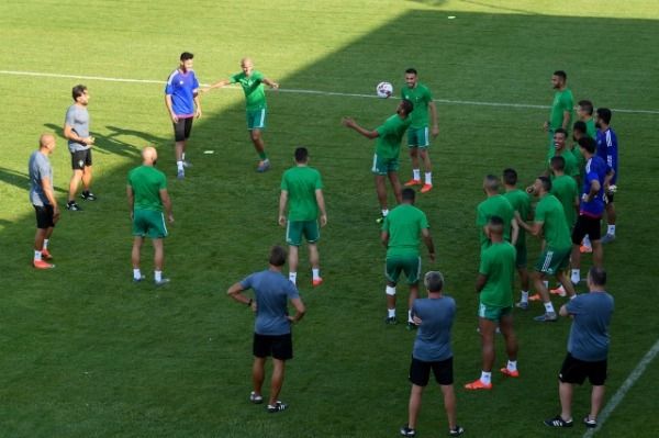 من مران المنتخب المغربي