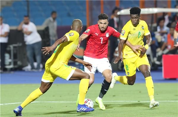 من لقاء الافتتاح بين مصر ومازيمبي 