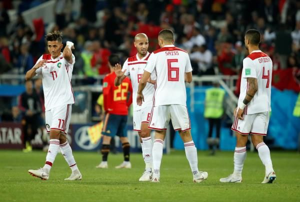 لاعبو المنتخب المغربي