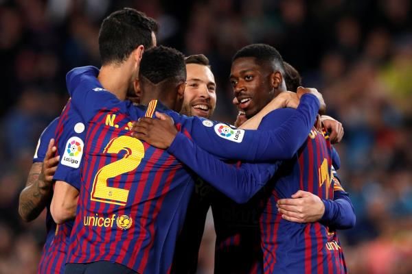 ديمبلي مع برشلونة