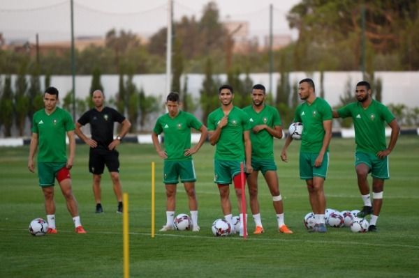 من مران المنتخب المغربي