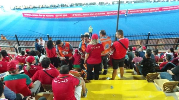 إسعاف المشجعة