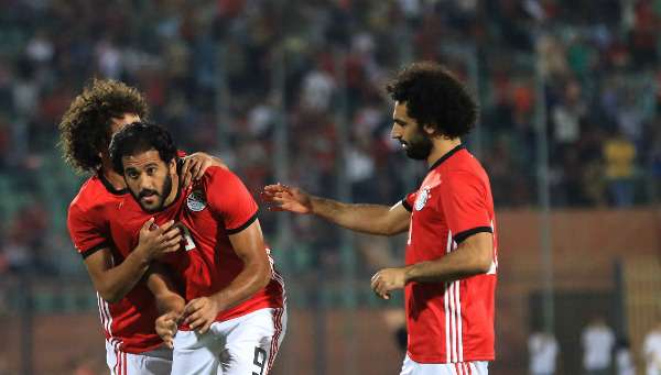 محمد صلاح مع منتخب مصر