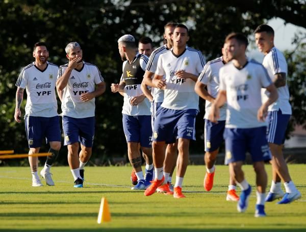 من مران منتخب الأرجنتين