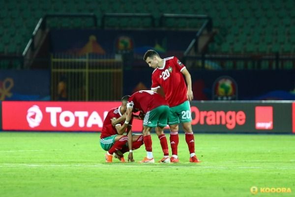 الحزن يسيطر على لاعبي المغرب  - تصوير: أحمد عواد ومحمد فؤاد
