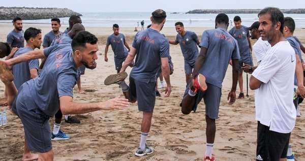 لاعبو منتخب ليبيا