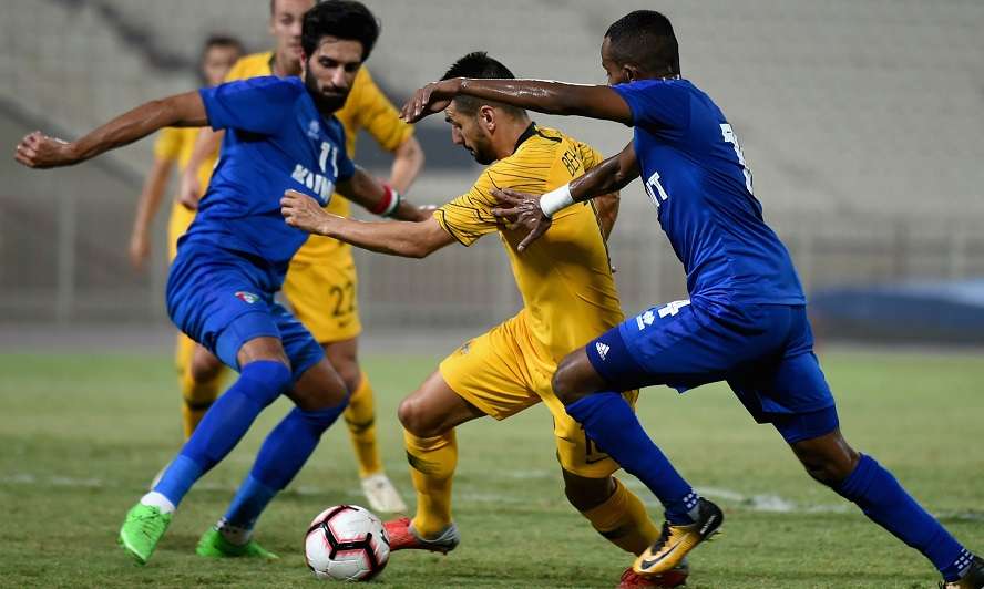 من المواجهة الودية بين أستراليا والكويت عام 2018