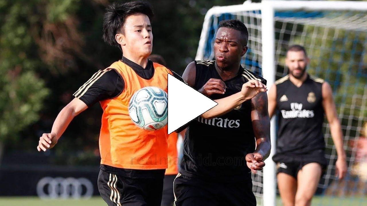 ميسي الياباني في تدريبات ريال مدريد