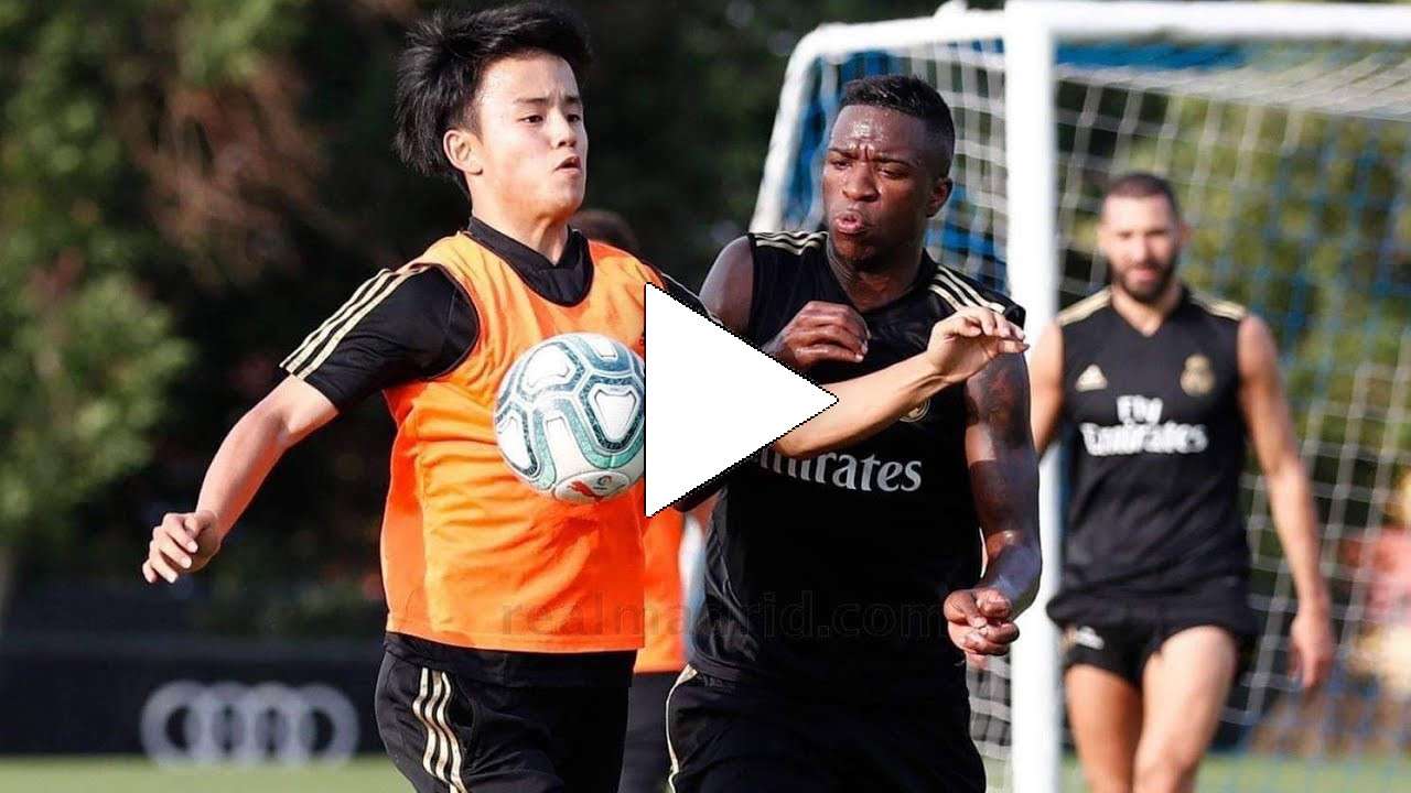 ميسي الياباني في تدريبات ريال مدريد