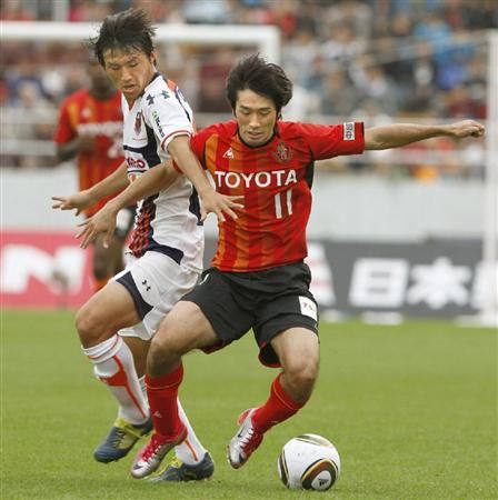 صورة من مباراة فريقي ناغويا غرامبوس وأوميا أرديجا