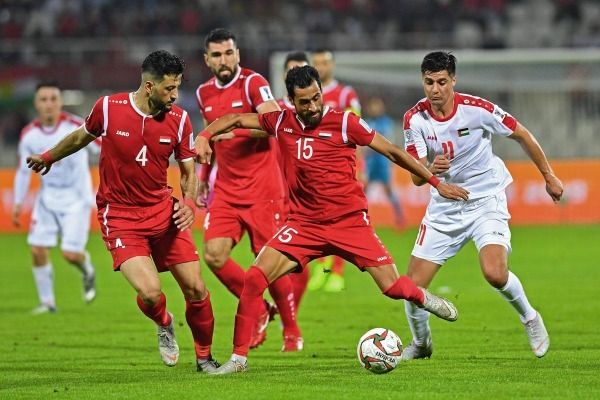 من لقاء فلسطين وسوريا بكأس آسيا