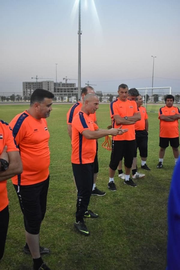 من تدريبات المنتخب السوري