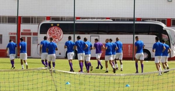 من تدريبات النجم الساحلي اليوم في ملعب الوداد