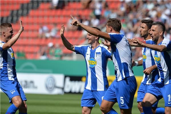 فرحة لاعبي هيرتا برلين