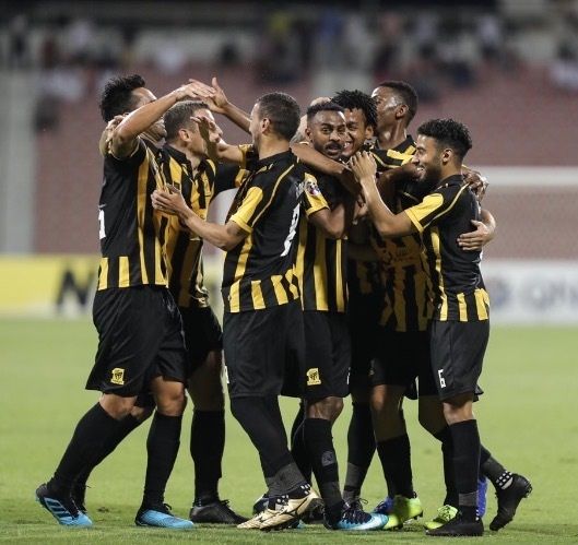 فرحة لاعبي الاتحاد 