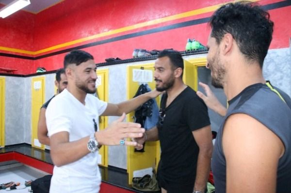 استقبال البلايلي من لاعبي الترجي