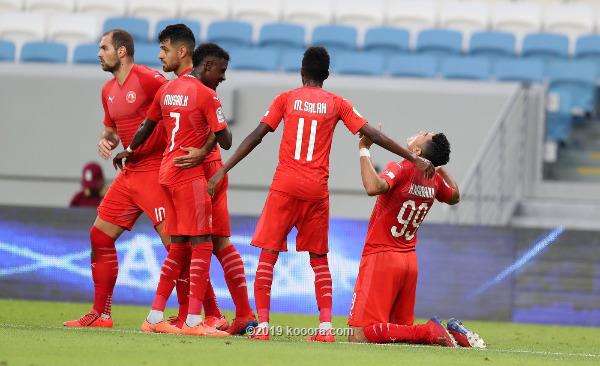 فرحة لاعبي العربي