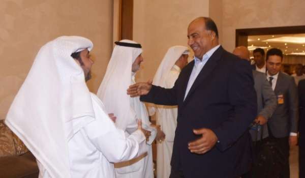 مصيلحي أثناء وصوله للكويت