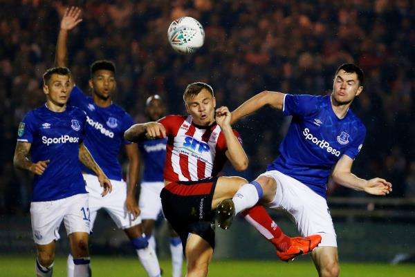 من مباراة إيفرتون ولينكولن سيتي