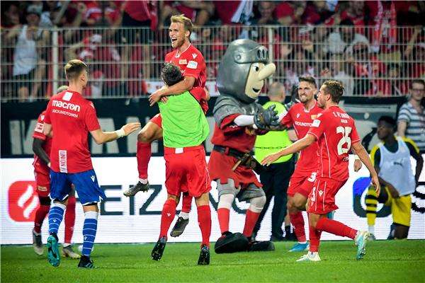 فرحة لاعبي يونيون برلين