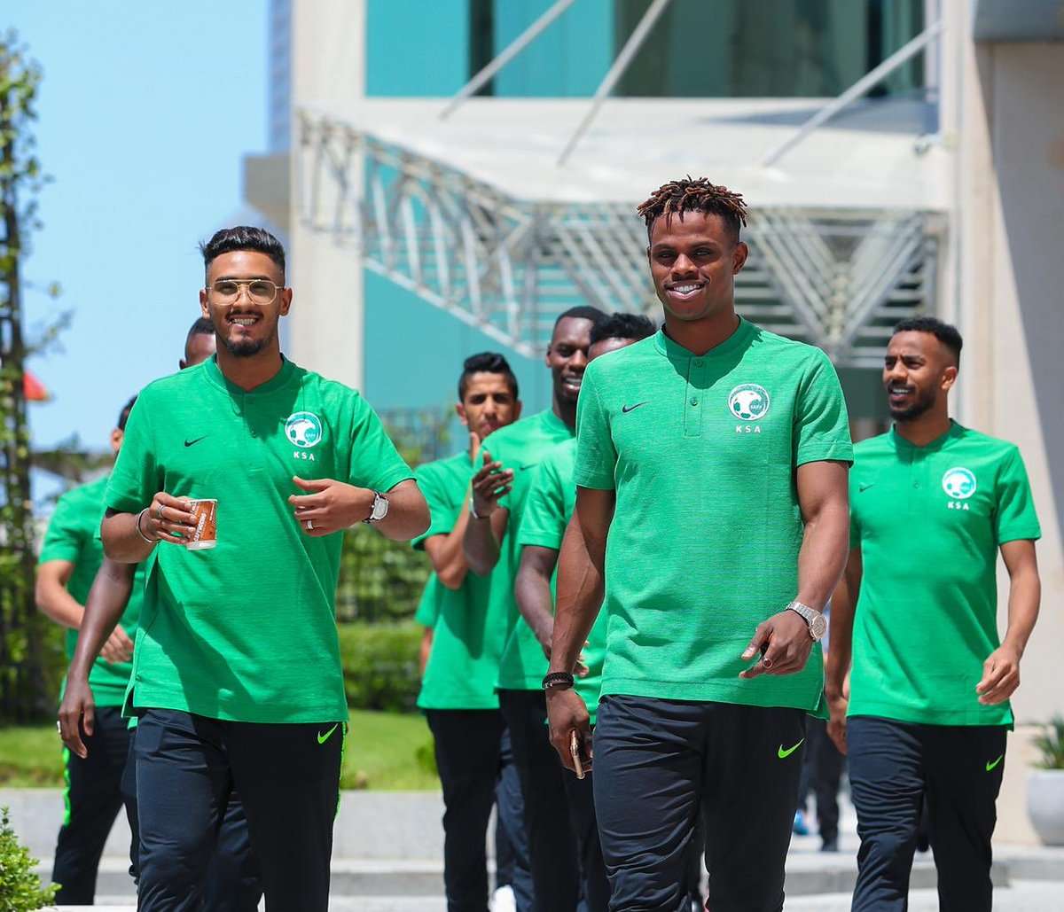 من معسكر المنتخب السعودي