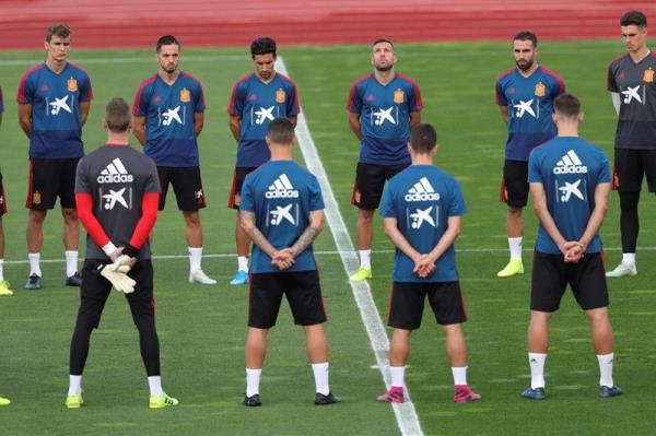 من تدريبات المنتخب الإسباني