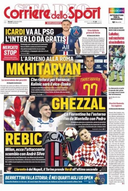 corriere_sport_prima_pagina_3_settembre_2019
